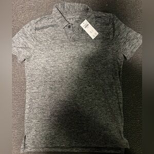 Abercrombie Kids Performance Charcoal Button-Up Shirt